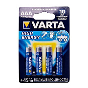 Батарейка AAA Varta LR03 HIGH ENERGY (4-BL) (40/200) ..