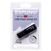 Флэш накопитель USB  4 Гб Exployd 620 (black) 