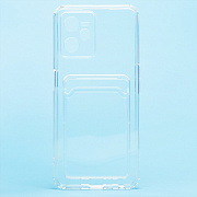 Чехол-накладка - SC276 с картхолдером для "OPPO realme C35" (transparent)