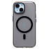 Чехол-накладка - SM039 SafeMag для "Apple iPhone 15" (black/transparent) (238607)