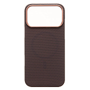 Чехол-накладка - MosBros (PC) для "Apple iPhone 17 Pro Max" (J224) (тех. уп.) (brown) (242683)