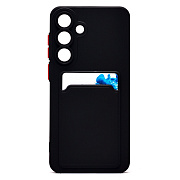 Чехол-накладка - SC337 с картхолдером для "Samsung Galaxy S25 FE" (black) (242284)