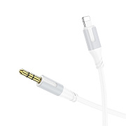 Кабель Lightning - 3.5mm Borofone BL19 Creator(повр. уп.)  100см   (white)