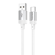 Кабель USB - Type-C Borofone BX108 18W 100см 3A  (white)