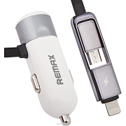 ЗУ Автомобильное Remax RCC102 Fast8 USB/lightning/5V/3.4A (silver)