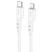 Кабель Type-C - Apple lightning Hoco X97 Crystal PD 20W 100см 3A  (white)