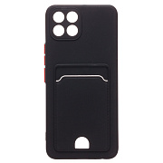 Чехол-накладка - SC315 с картхолдером для "Infinix Smart 6 HD" (black)