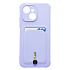 Чехол-накладка - SC304 с картхолдером для "Tecno Spark 40C" (light violet) (241446)