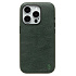 Чехол-накладка Cellis SM031 SafeMag для "Apple iPhone 15 Pro" Натуральная кожа (dark green) (237494)