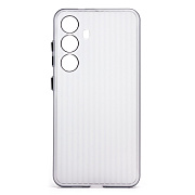 Чехол-накладка - PC089 для "Samsung Galaxy S24" (matte transparent/black)