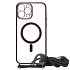 Чехол-накладка - SM016 SafeMag для "Apple iPhone 14 Pro Max" на ремешке (black) (215644)