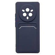 Чехол-накладка - SC337 с картхолдером для "Realme 14 Pro" (dark blue) (240849)