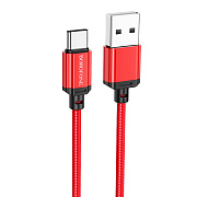 Кабель USB - Type-C Borofone BX87 15W 100см 3A  (red)