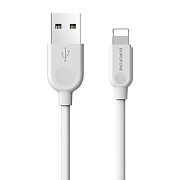 Кабель USB - Apple lightning Borofone BX14 12W 200см 2,4A  (white)