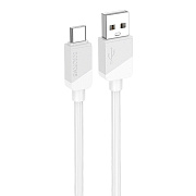 Кабель USB - Type-C Borofone BX107 18W 100см 3A  (white)