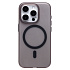 Чехол-накладка - SM038 SafeMag для "Apple iPhone 15 Pro" (black/matte transparent) (238590)