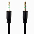 Кабель AUX (папа-папа) Activ Clean Line  100см   (black)