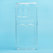 Чехол-накладка - SC276 с картхолдером для "Honor X6c" (transparent) (241230)
