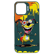 Чехол-накладка - SC335 для "Apple iPhone 12 Pro Max"  (собака) (dark green)