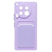 Чехол-накладка - SC337 с картхолдером для "Tecno Camon 30 4G" (light violet) (231079)