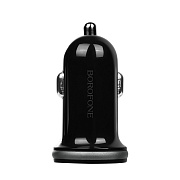 Адаптер Автомобильный Borofone BZ5 CarPal 2USB/5V/2.1A (black)