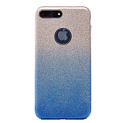 Чехол-накладка - SC097 Gradient для "Apple iPhone 7 Plus/iPhone 8 Plus" (blue/silver)