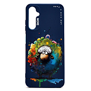 Чехол-накладка - SC335 для "Samsung Galaxy A05s"  (овечка) (dark blue) (227944)