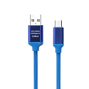 Кабель USB - micro USB - DC-130 7,5W 100см 1,5A  (blue)