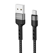 Кабель USB - micro USB Borofone BX34 Advantage 12W 100см 2,4A  (black)