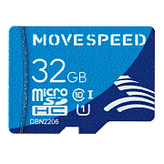 Карта флэш-памяти MicroSD 32 Гб Move Speed FT100 без адаптера (clacc 10) (black)