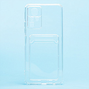 Чехол-накладка - SC276 с картхолдером для "Infinix ZERO X Pro" (transparent)