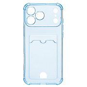 Чехол-накладка - SC276 с картхолдером для "Apple iPhone 17 Pro Max/18 Pro Max" (deep blue)