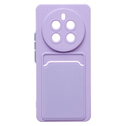 Чехол-накладка - SC337 с картхолдером для "Realme 12 Pro" (light violet) (228822)