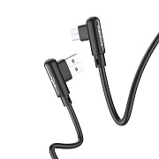 Кабель USB - micro USB Borofone BX58 Lucky 12W 100см 2,4A  (black)