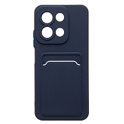 Чехол-накладка - SC337 с картхолдером для "Xiaomi Redmi 15C" (dark blue) (241410)