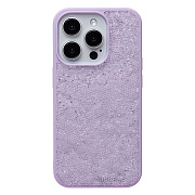 Чехол-накладка - PC071 POSH SHINE для "Apple iPhone 15 Pro" россыпь кристаллов (ice violet) (231610)