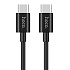 Кабель Type-C - Type-C Hoco X23 Skilled (повр. уп.) 60W 100см 3A  (black)