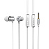 Проводные наушники с микрофоном внутриканальные Celebrat G2 Jack 3,5  (white)