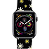 Ремешок - ApW16 Apple Watch 38/40/41 mm силикон на кнопке (002) (black)