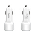 Адаптер Автомобильный с кабелем Hoco Z23 2USB/5V/2.4A +micro USB (white)