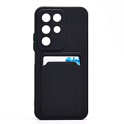 Чехол-накладка - SC337 с картхолдером для "Realme C85 5G" (black) (243758)