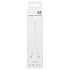 Переходник 2*Jack 3,5 (м) - Lightning (п) - MH027 (white)