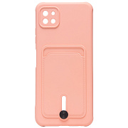 Чехол-накладка - SC304 с картхолдером для "Samsung SM-A226 Galaxy A22s 5G" (light pink) (208725)