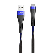 Кабель USB - Apple lightning Hoco U39  120см 2,4A  (blue/black)