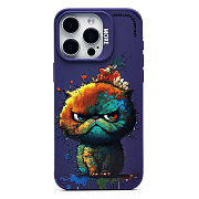 Чехол-накладка - SC335 для "Apple iPhone 15 Pro Max"  (кот) (violet) (227021)