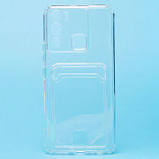 Чехол-накладка - SC276 с картхолдером для "Infinix HOT 12i" (transparent) (210455)