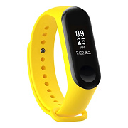 Ремешок - WB13 Xiaomi Mi Band 3/Mi Band 4 силикон на кнопке (регулируемый) (yellow)