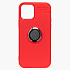 Чехол-накладка - SC131 для "Apple iPhone 12/iPhone 12 Pro" + кольцо держатель (red)