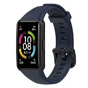 Ремешок - Honor Band 6 силикон на кнопке (blue)