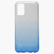 Чехол-накладка - SC097 Gradient для "Samsung SM-A025 Galaxy A02s" (blue/silver)
